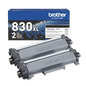 Brother TN830XL2PK Genuine 2PK High-Yield Black Toner Cartridge Multipack