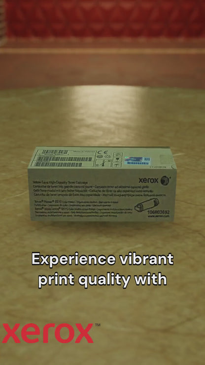 106R03692 Genuine Xerox Extra High Capacity Toner, Yellow Phaser 6510, 6515