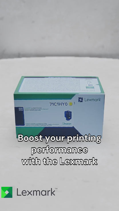 Lexmark CS/CX730 Yellow Return Programme 10.5K Toner Cartridge Part no.: 71C1HY0