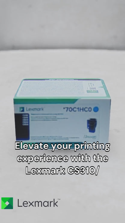 Lexmark CS310, CS/CX410, 510 Cyan Return Programme 3K Toner Cartridge Part no.: 70C1HC0