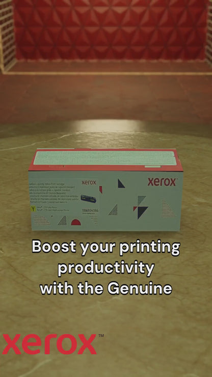 006R04386 Genuine Xerox Yellow Standard Capacity Print Cartridge, Xerox C230/C235 Color Printer/Multifunction