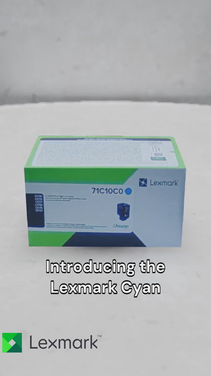 71C10C0 Lexmark CS/CX730, 735 Cyan Return Programme 5K Toner Cartridge Part no.: 71C10C0