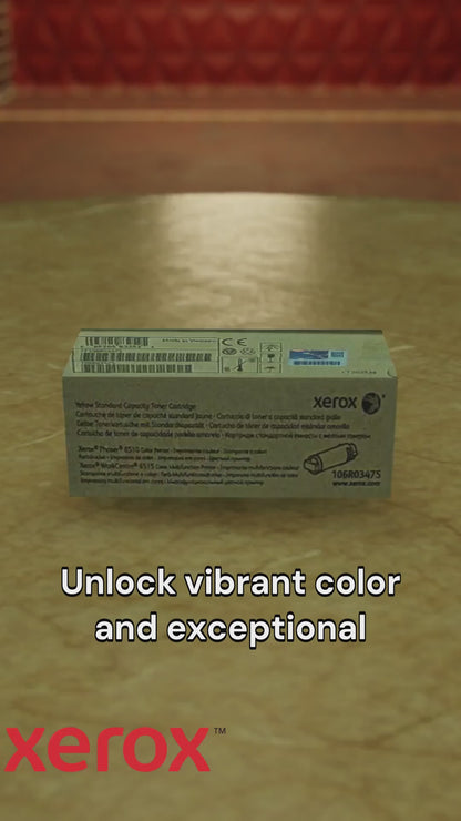 Genuine Xerox Standard Capacity Toner, Yellow phaser 6510, 6515