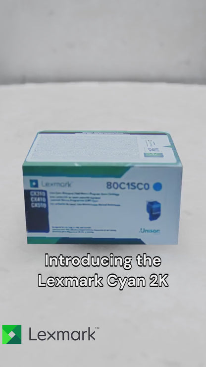 Lexmark CX310,410,510 Cyan Return Program 2K Toner Cartridge